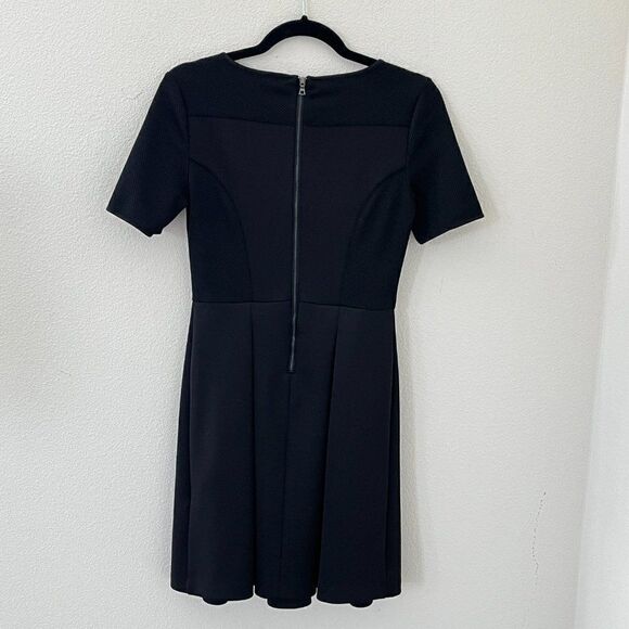 Elie Tahari Mixed Media Fit & Flare Dress Black Size 4 - Picture 6 of 16